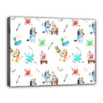 Bluey, Bluey merch, Bluey pattern, Bluey Bluey, bingo, Bluey design, bluey dog Canvas 16 x 12 (Stretched) Bluey, Bluey merch, Bluey pattern, Bluey Bluey, bingo, Bluey design, bluey dog Canvas 16 x 12 (Stretched)
