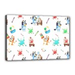 Bluey, Bluey merch, Bluey pattern, Bluey Bluey, bingo, Bluey design, bluey dog Canvas 18 x 12 (Stretched) Bluey, Bluey merch, Bluey pattern, Bluey Bluey, bingo, Bluey design, bluey dog Canvas 18 x 12 (Stretched)