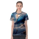 Ocean Sea Waves Women s Sport Mesh T-Shirt