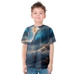 Ocean Sea Waves Kids  Cotton T-Shirt