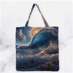 Ocean Sea Waves Grocery Tote Bag