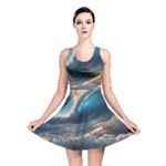 Ocean Sea Waves Reversible Skater Dress
