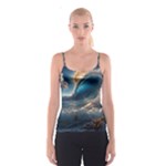 Ocean Sea Waves Spaghetti Strap Top