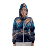 Ocean Sea Waves Women s Hooded Windbreaker