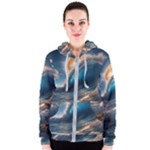 Ocean Sea Waves Women s Zipper Hoodie