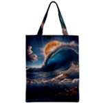 Ocean Sea Waves Zipper Classic Tote Bag