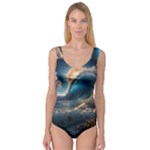 Ocean Sea Waves Princess Tank Leotard 