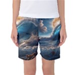 Ocean Sea Waves Women s Basketball Shorts