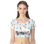 Bluey, Bluey merch, Bluey pattern, Bluey Bluey, bingo, Bluey design, bluey dog Short Sleeve Crop Top Bluey, Bluey merch, Bluey pattern, Bluey Bluey, bingo, Bluey design, bluey dog Short Sleeve Crop Top