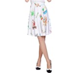 Bluey, Bluey merch, Bluey pattern, Bluey Bluey, bingo, Bluey design, bluey dog A-Line Skirt Bluey, Bluey merch, Bluey pattern, Bluey Bluey, bingo, Bluey design, bluey dog A-Line Skirt