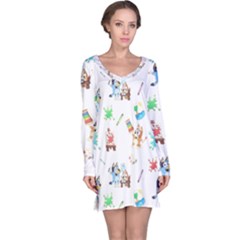 Long Sleeve Nightdress 