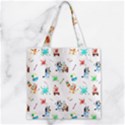 Zipper Grocery Tote Bag 