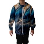 Ocean Sea Waves Kids  Hooded Windbreaker