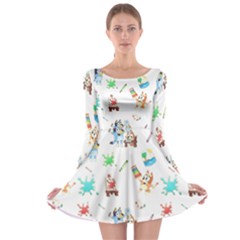 Long Sleeve Skater Dress 