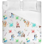 Bluey, Bluey merch, Bluey pattern, Bluey Bluey, bingo, Bluey design, bluey dog Duvet Cover (King Size) Bluey, Bluey merch, Bluey pattern, Bluey Bluey, bingo, Bluey design, bluey dog Duvet Cover (King Size)