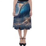 Ocean Sea Waves Classic Midi Skirt