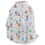 Bluey, Bluey merch, Bluey pattern, Bluey Bluey, bingo, Bluey design, bluey dog Rounded Multi Pocket Backpack Bluey, Bluey merch, Bluey pattern, Bluey Bluey, bingo, Bluey design, bluey dog Rounded Multi Pocket Backpack
