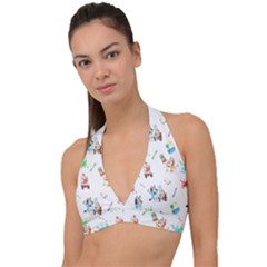 Halter Plunge Bikini Top 