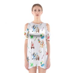 Shoulder Cutout One Piece Dress 