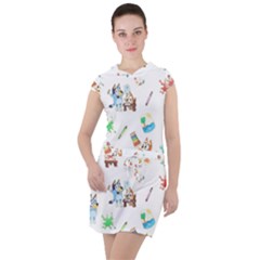 Drawstring Hooded Dress 
