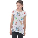 Bluey, Bluey merch, Bluey pattern, Bluey Bluey, bingo, Bluey design, bluey dog Cap Sleeve High Low Top Bluey, Bluey merch, Bluey pattern, Bluey Bluey, bingo, Bluey design, bluey dog Cap Sleeve High Low Top