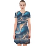 Ocean Sea Waves Adorable in Chiffon Dress