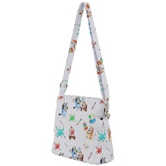 Zipper Messenger Bag 