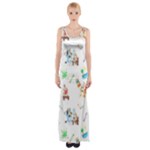 Bluey, Bluey merch, Bluey pattern, Bluey Bluey, bingo, Bluey design, bluey dog Thigh Split Maxi Dress Bluey, Bluey merch, Bluey pattern, Bluey Bluey, bingo, Bluey design, bluey dog Thigh Split Maxi Dress