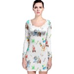 Bluey, Bluey merch, Bluey pattern, Bluey Bluey, bingo, Bluey design, bluey dog Long Sleeve Velvet Bodycon Dress Bluey, Bluey merch, Bluey pattern, Bluey Bluey, bingo, Bluey design, bluey dog Long Sleeve Velvet Bodycon Dress