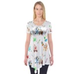 Bluey, Bluey merch, Bluey pattern, Bluey Bluey, bingo, Bluey design, bluey dog Short Sleeve Tunic Bluey, Bluey merch, Bluey pattern, Bluey Bluey, bingo, Bluey design, bluey dog Short Sleeve Tunic