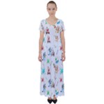 Bluey, Bluey merch, Bluey pattern, Bluey Bluey, bingo, Bluey design, bluey dog High Waist Short Sleeve Maxi Dress Bluey, Bluey merch, Bluey pattern, Bluey Bluey, bingo, Bluey design, bluey dog High Waist Short Sleeve Maxi Dress