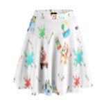 Bluey, Bluey merch, Bluey pattern, Bluey Bluey, bingo, Bluey design, bluey dog High Waist Skirt Bluey, Bluey merch, Bluey pattern, Bluey Bluey, bingo, Bluey design, bluey dog High Waist Skirt