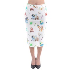 Midi Pencil Skirt 