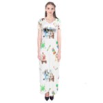 Bluey, Bluey merch, Bluey pattern, Bluey Bluey, bingo, Bluey design, bluey dog Short Sleeve Maxi Dress Bluey, Bluey merch, Bluey pattern, Bluey Bluey, bingo, Bluey design, bluey dog Short Sleeve Maxi Dress
