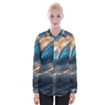 Ocean Sea Waves Womens Long Sleeve Shirt