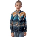 Ocean Sea Waves Kids  Long Sleeve Shirt