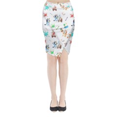 Bluey, Bluey merch, Bluey pattern, Bluey Bluey, bingo, Bluey design, bluey dog Midi Wrap Pencil Skirt from ArtsNow.com