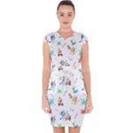 Bluey, Bluey merch, Bluey pattern, Bluey Bluey, bingo, Bluey design, bluey dog Capsleeve Drawstring Dress Bluey, Bluey merch, Bluey pattern, Bluey Bluey, bingo, Bluey design, bluey dog Capsleeve Drawstring Dress