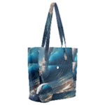 Ocean Sea Waves Everyday Shoulder Bag with Pouch Bag