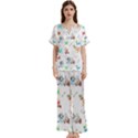 Short Sleeve Long Pants Satin Pajamas Set 