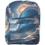 Ocean Sea Waves Full Print Backpack