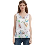 Bluey, Bluey merch, Bluey pattern, Bluey Bluey, bingo, Bluey design, bluey dog Women s V-Neck Sleeveless Satin Top Bluey, Bluey merch, Bluey pattern, Bluey Bluey, bingo, Bluey design, bluey dog Women s V-Neck Sleeveless Satin Top