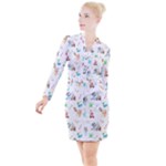 Bluey, Bluey merch, Bluey pattern, Bluey Bluey, bingo, Bluey design, bluey dog Button Long Sleeve Dress Bluey, Bluey merch, Bluey pattern, Bluey Bluey, bingo, Bluey design, bluey dog Button Long Sleeve Dress