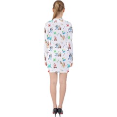 V-neck Bodycon Long Sleeve Dress 
