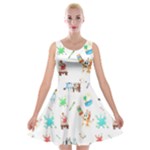 Bluey, Bluey merch, Bluey pattern, Bluey Bluey, bingo, Bluey design, bluey dog Velvet Skater Dress Bluey, Bluey merch, Bluey pattern, Bluey Bluey, bingo, Bluey design, bluey dog Velvet Skater Dress