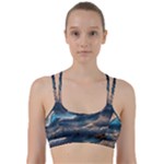 Ocean Sea Waves Line Them Up Sports Bra