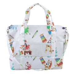 Sports Shoulder Bag with Shoes Compartment 