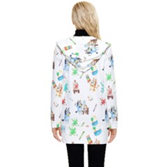 Button Up Hooded Coat  