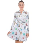 Bluey, Bluey merch, Bluey pattern, Bluey Bluey, bingo, Bluey design, bluey dog Long Sleeve Panel Dress Bluey, Bluey merch, Bluey pattern, Bluey Bluey, bingo, Bluey design, bluey dog Long Sleeve Panel Dress