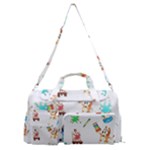 Bluey, Bluey merch, Bluey pattern, Bluey Bluey, bingo, Bluey design, bluey dog Sports Gym Duffle Bag with Shoe Compartment Bluey, Bluey merch, Bluey pattern, Bluey Bluey, bingo, Bluey design, bluey dog Sports Gym Duffle Bag with Shoe Compartment